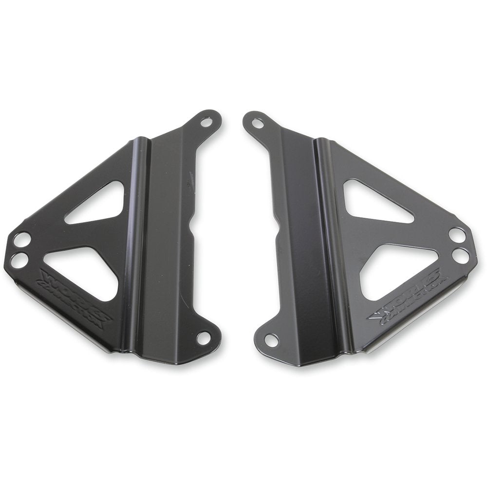 Works Connection Radiator Brace Set - Black - Yamaha 18-B279