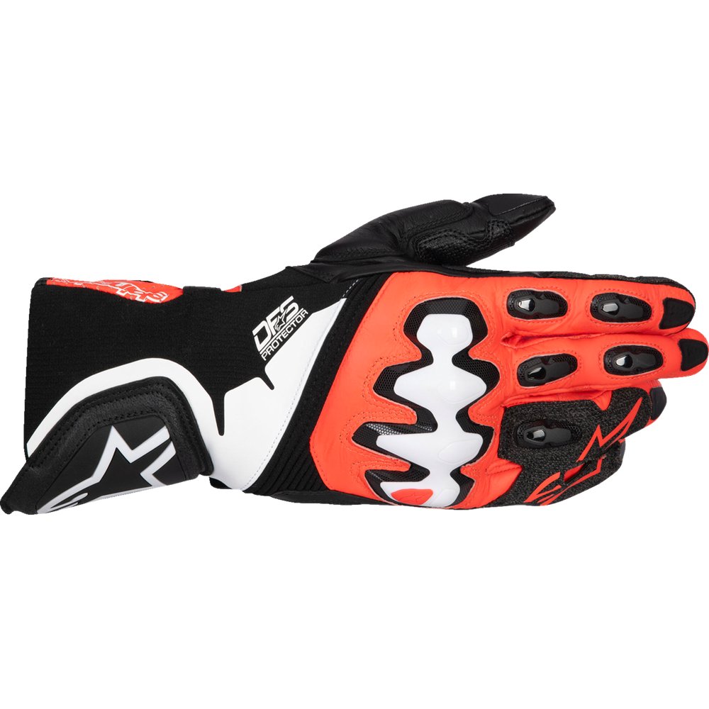 Alpinestars Supertech V2 Gloves - Black/Fluo Red/White - 3XL 3556025-1321-3X
