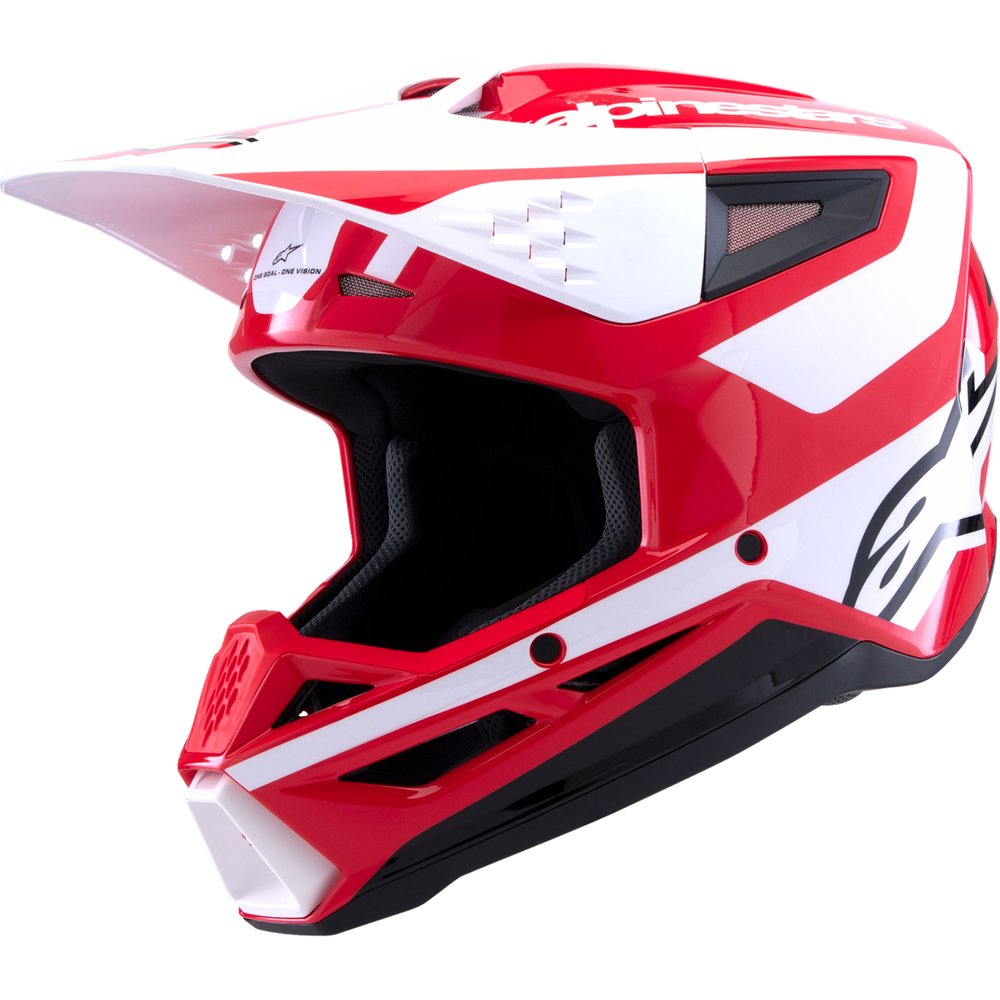 Alpinestars SM3 Helmet - Heat - Gloss Red/White/Black - 2XL 8301026-3126-XXL