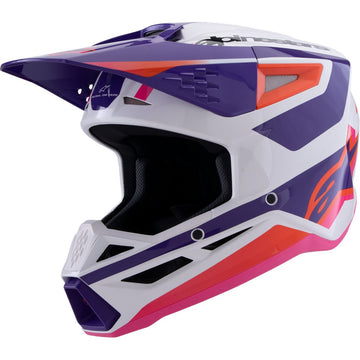 Alpinestars SM3 Helmet - Heat - Gloss White/Purple/Pink - 2XL 8301026-2052-XXL