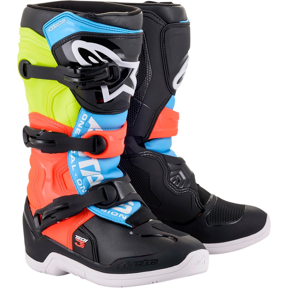 Alpinestars Tech 3S Boots - Black/Yellow/Red - US 6 2014018-1538-6