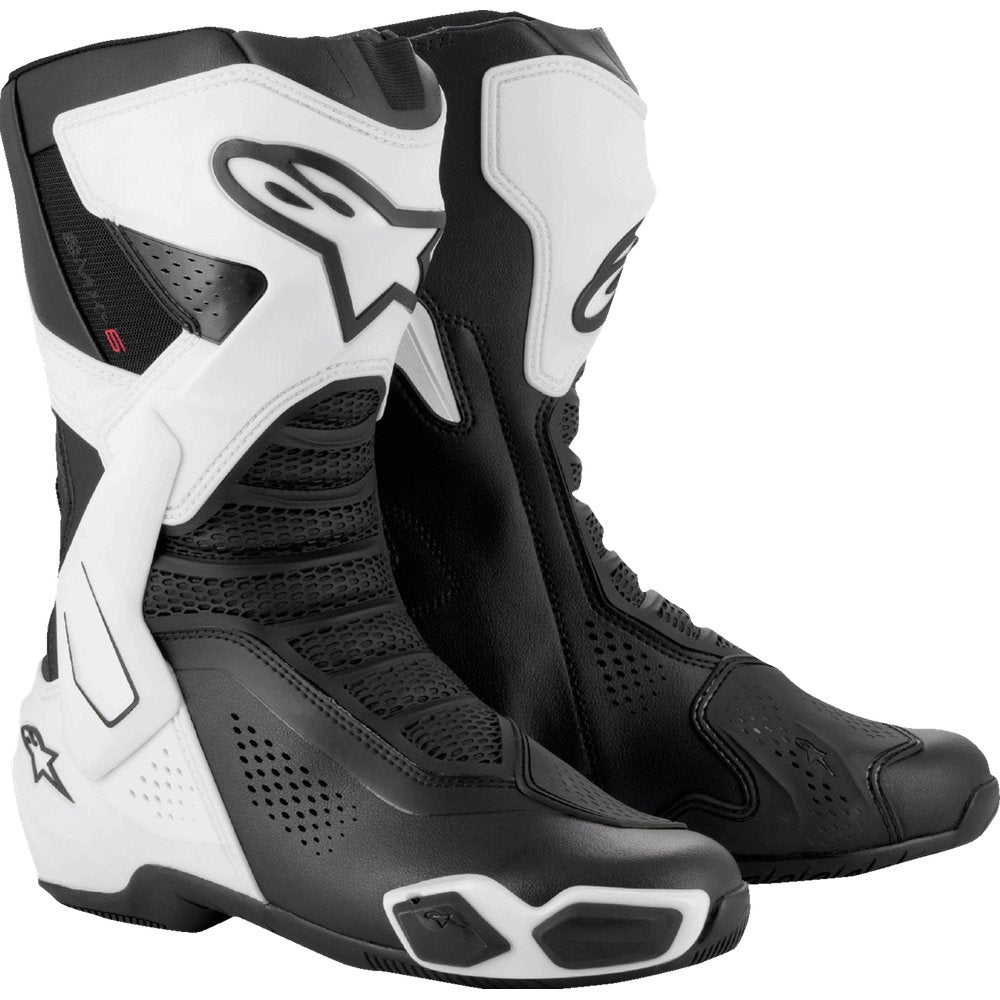 Alpinestars SMX-6 V3 Vented Boots - Black/White - US 12.5/EU 48 2223225-21-48