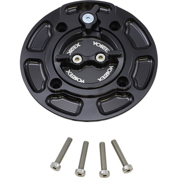 Vortex V3 Fuel Cap - Black - Kawasaki GC440K