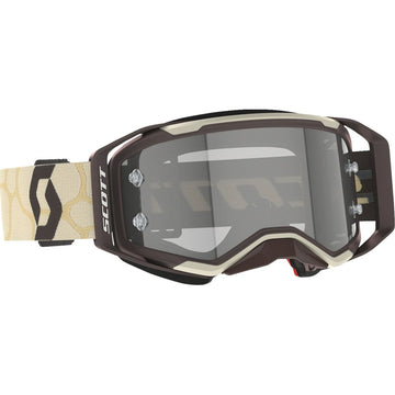 Scott Prospect 2.0 Sand Dust LS Goggle - Desert Beige/Dirt Brown - Light Sensitive - Gray 421475-7921327