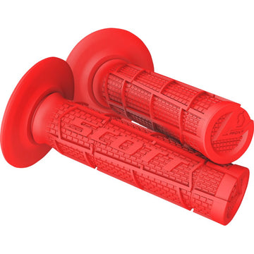 Scott Radial Full Waffle Grips - Red 233925-0004