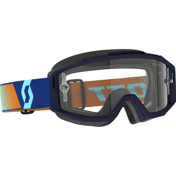 Scott Split OTG Goggle - Royal Blue/Orange - Clear Works 285537-7436113
