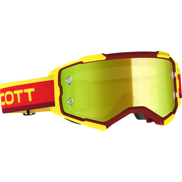 Scott Fury Goggle - Retro Red/Yellow - Yellow Chrome Works Lens 272828-1648289