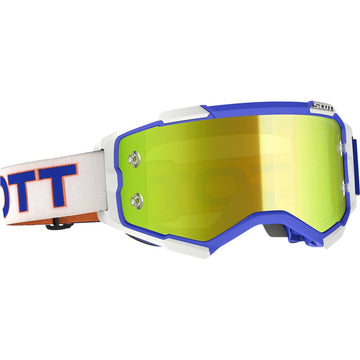 Scott Fury Goggles - Retro White/Blue - Yellow Works 272828-1029289