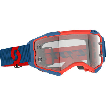 Scott Fury Goggle - Dark Blue/Neon Red - Clear 274514-7698113