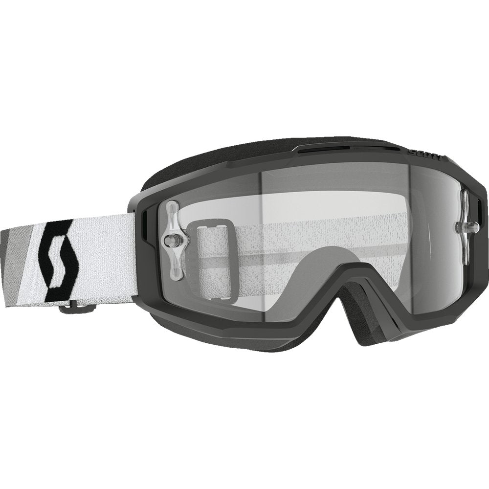 Scott Split OTG Goggle - Premium Black/White - Clear Works 285537-7702113