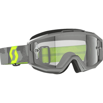 Scott Split OTG Goggle - Light Gray/Neon Yellow - Clear Works Lens 285537-7697113
