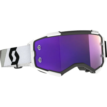 Scott Fury Goggle - Premium Black/White - Purple Chrome Works Lens 272828-7702281