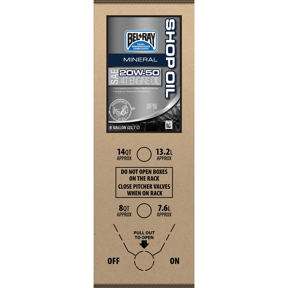 Bel-Ray Shop Oil - 20W-50 - 6 U.S. gal - Bag-In-Box 301291150033