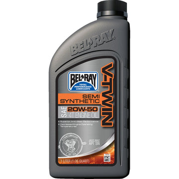 Bel-Ray V Twin Semi Synthetic Oil - 20W-50 -1L 96910-BT1