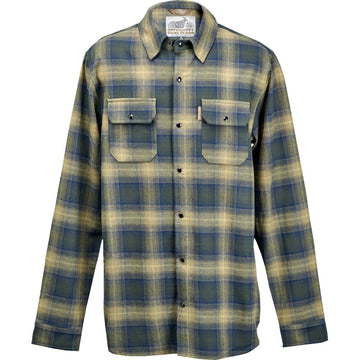 Biltwell HI Test Flannel Shirt - Moss - Large 8128-126-004