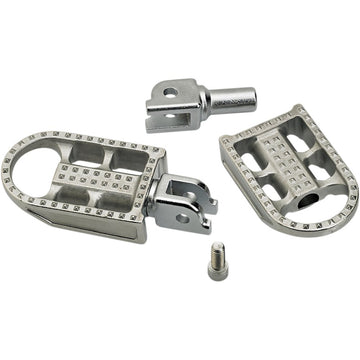 Biltwell Mushman Footpegs - Step - Raw Polished 7002-302-03
