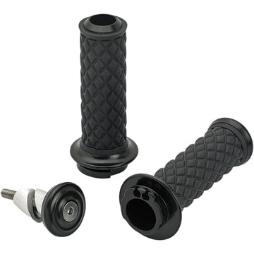 Biltwell Alumicore Grips - Dual Cable - Black 6604-201-01