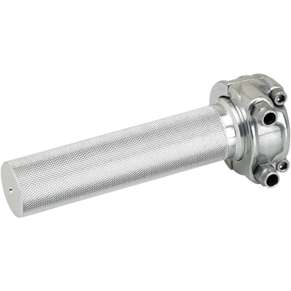 Biltwell 1" Whiskey Throttle Assembly - Dual Cable - Polished 6602-303-01