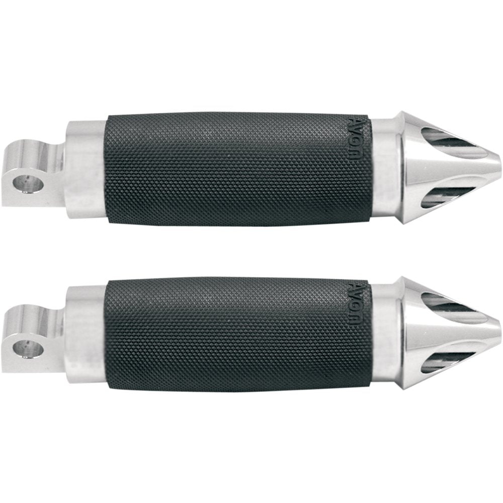 Avon Grips Footpegs - Custom Spike - Chrome FP-CC-85-CH-SPI