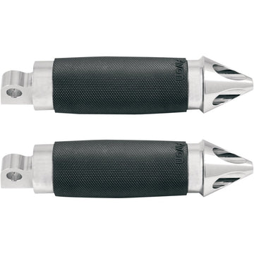 Avon Grips Footpegs - Custom Spike - Chrome FP-CC-85-CH-SPI