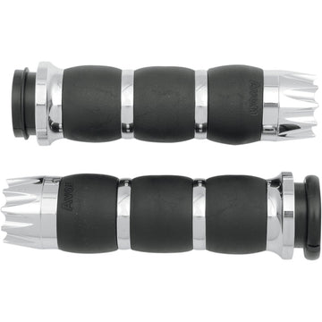 Avon Grips Excalibur Velvet Air Grips - TBW - Chrome AIR-93-FLY-EX