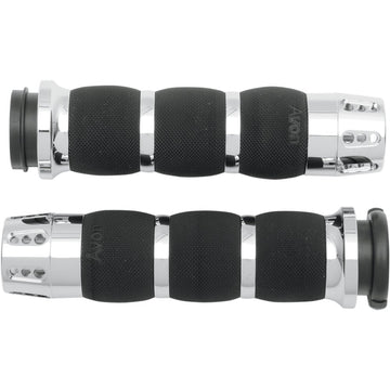 Avon Grips Gatlin Air Cushioned Grips - TBW - Chrome AIR-90-FLY-GAT