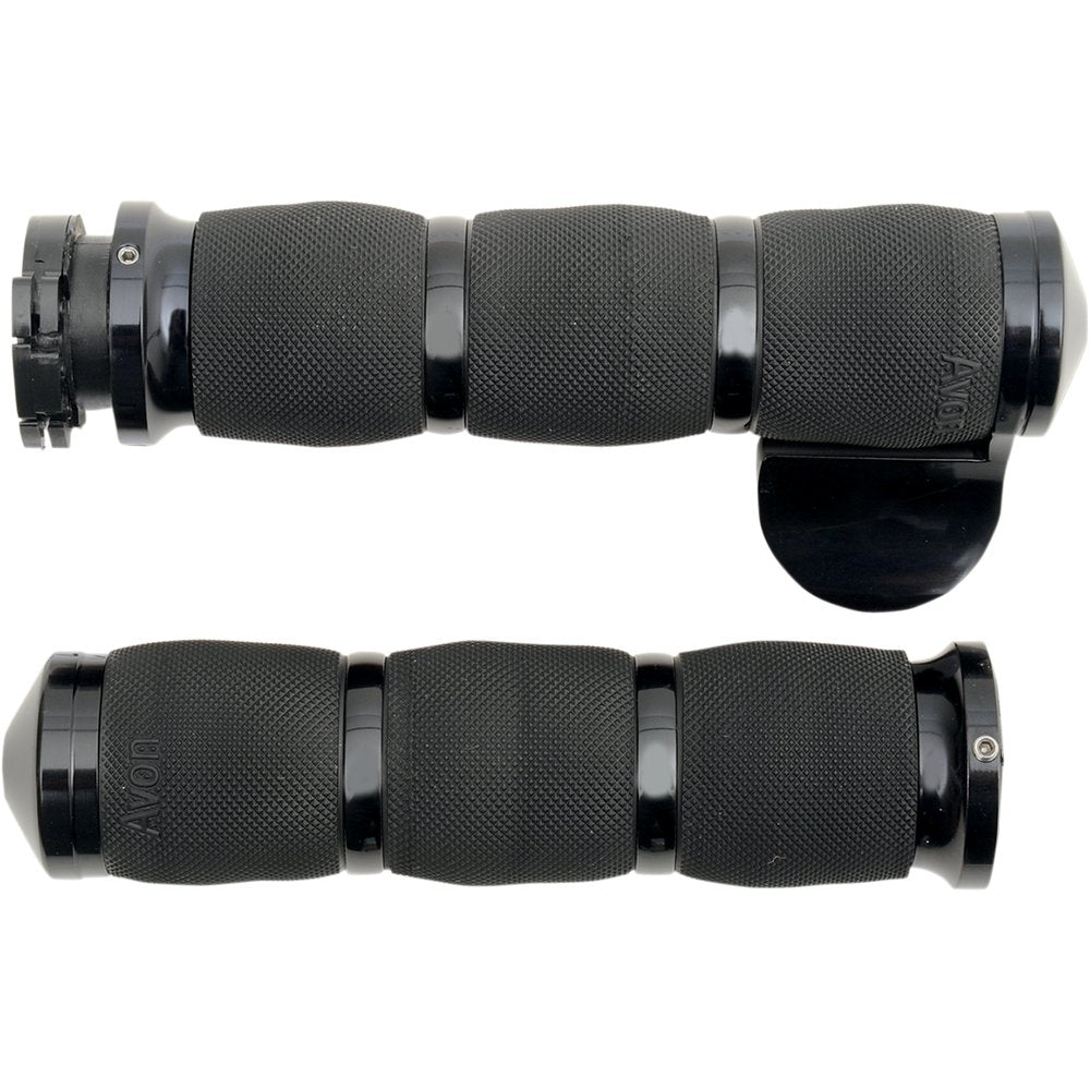 Avon Grips 3-Ring Air Cushioned Grips - Throttle Boss - Anodized MT-AIR-90-AN-B