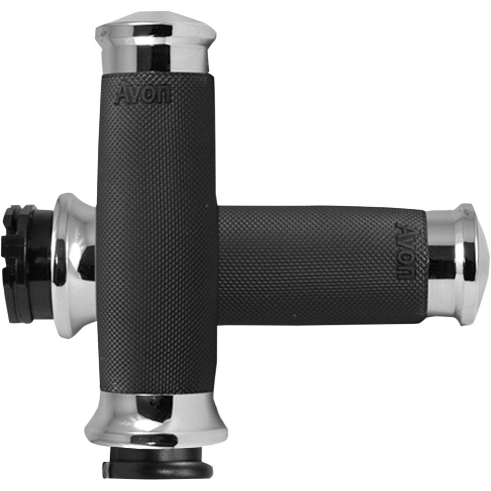 Avon Grips Custom Contour Grips - Chrome CC-85-CH