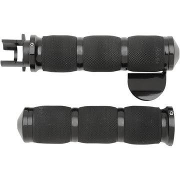 Avon Grips 3-Ring Air Cushioned Grips - Indian - Throttle Boss - Anodized MT-IN-AIR-90A-B