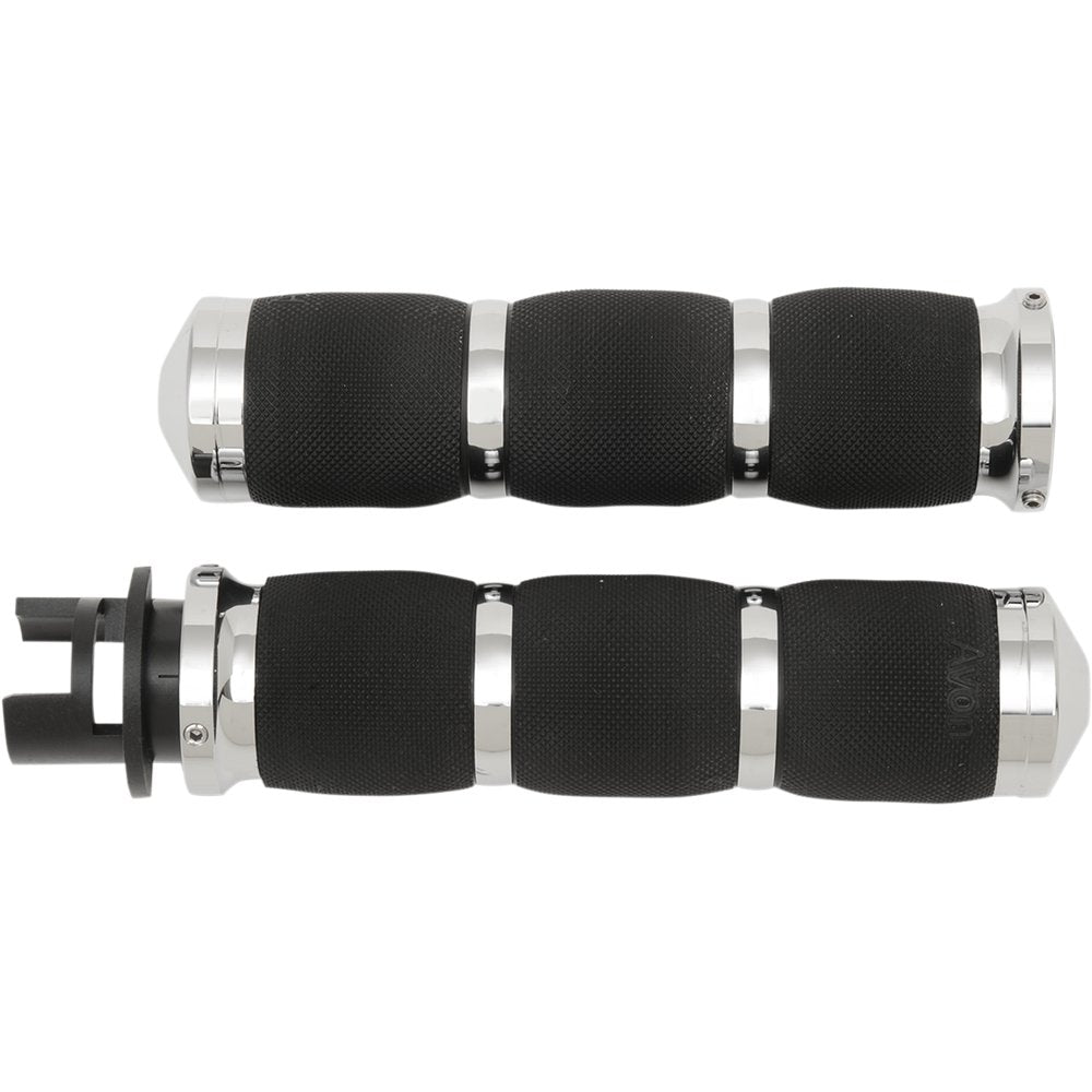 Avon Grips 3-Ring Air Cushioned Grips - Indian - Chrome MT-IN-AIR-90-CH