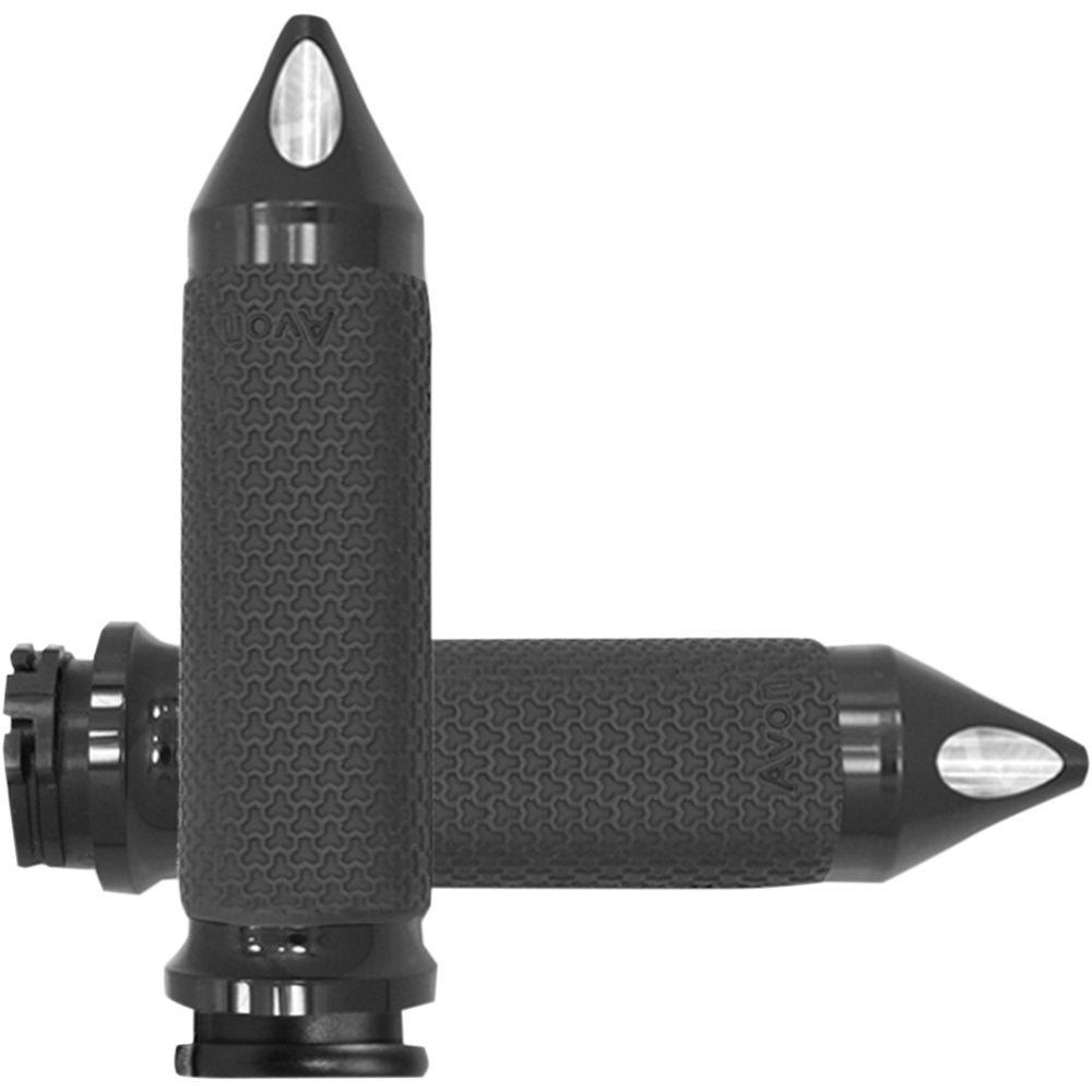 Avon Grips Vibration Dampening Memory Foam Grips - Medium - Spike - Black MF-63A-ANO-SPK
