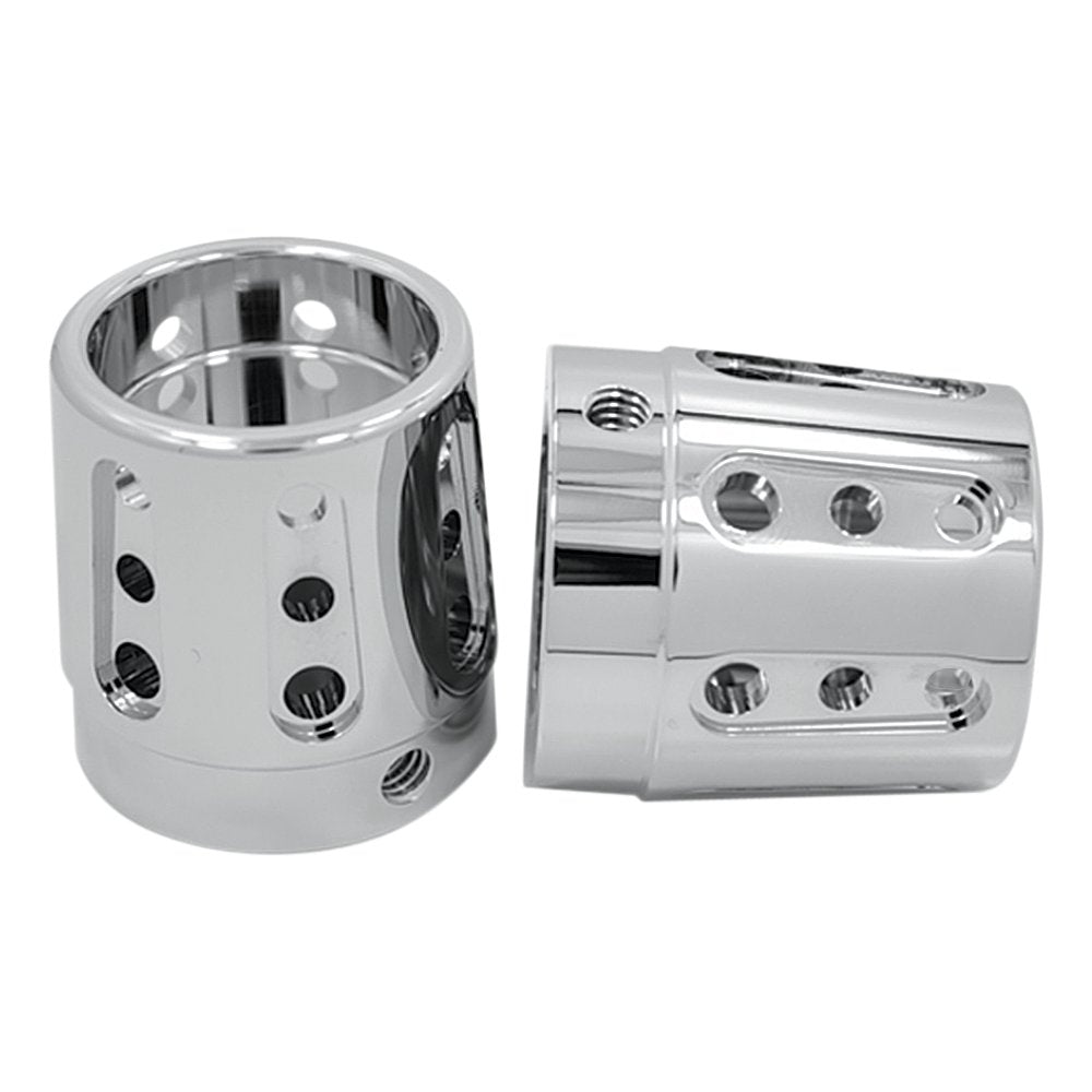 Avon Grips Front Axle Nut Cover - Chrome - Gatlin - 7/8"/1" AXL-GAT-CH-TOUR