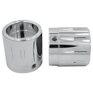 Avon Grips Front Axle Nut Cover - Chrome - Rival - 1" AXL-RIV-CH