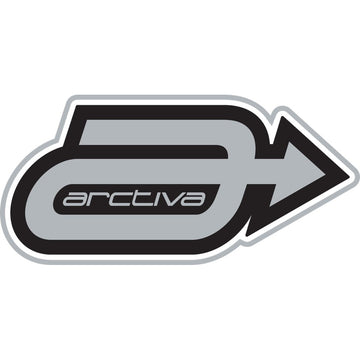 Arctiva Arctiva 'a' Logo Decal - Black/Silver - 50 pack 4320-0464