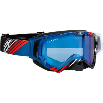 Arctiva Vibe Goggle - Black/Blue/Red - Blue Lens 2601-2351