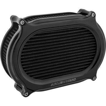 Arlen Ness Stage 2 Oval Air Cleaner Kit - All Black 600-174