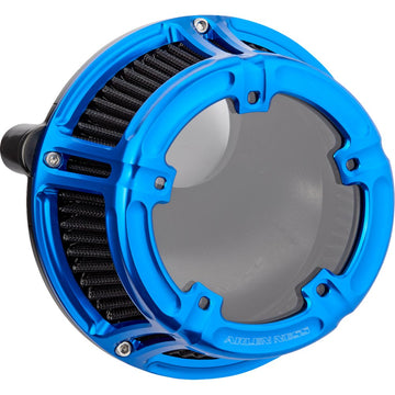 Arlen Ness Method* Clear Series Air Cleaner - Blue 600-239