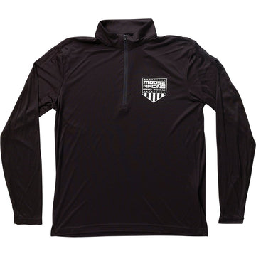 Moose Offroad Quarter Zip Pullover - Black - Large 3050-5891