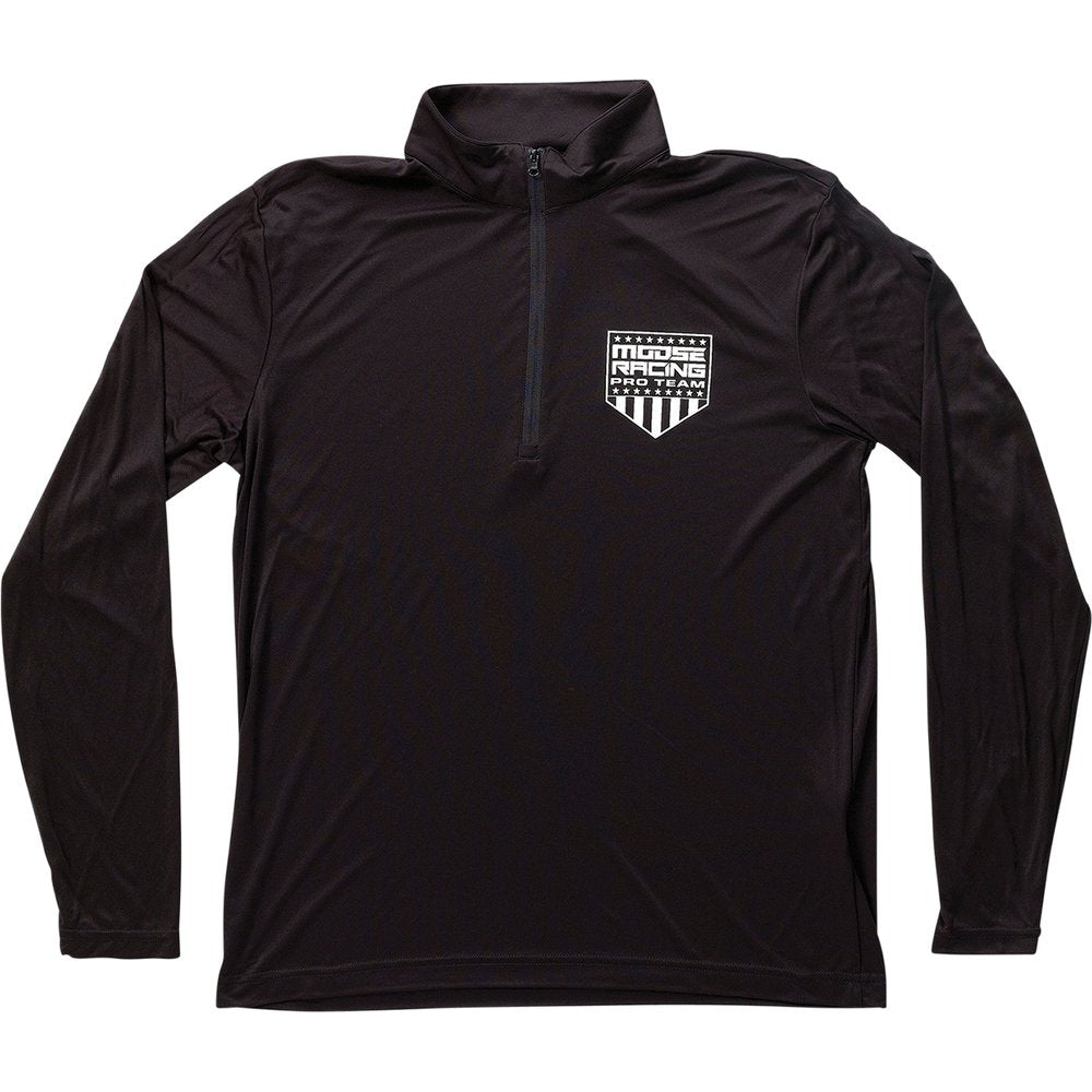 Moose Offroad Quarter Zip Pullover - Black - 2XL 3050-5893