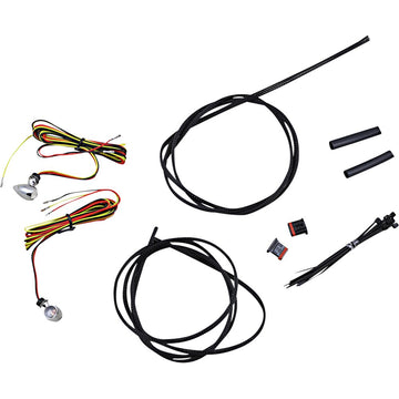 Custom Dynamics Micro Turn Signals - Dual - Amber/Red - Chrome CD-MICRO-AR-C