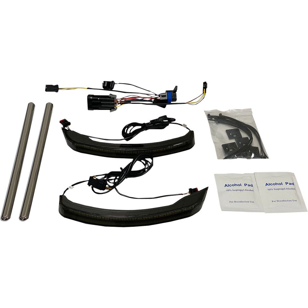 Custom Dynamics Saddlebag Lights - Smoke CD-IND-SPRING-S