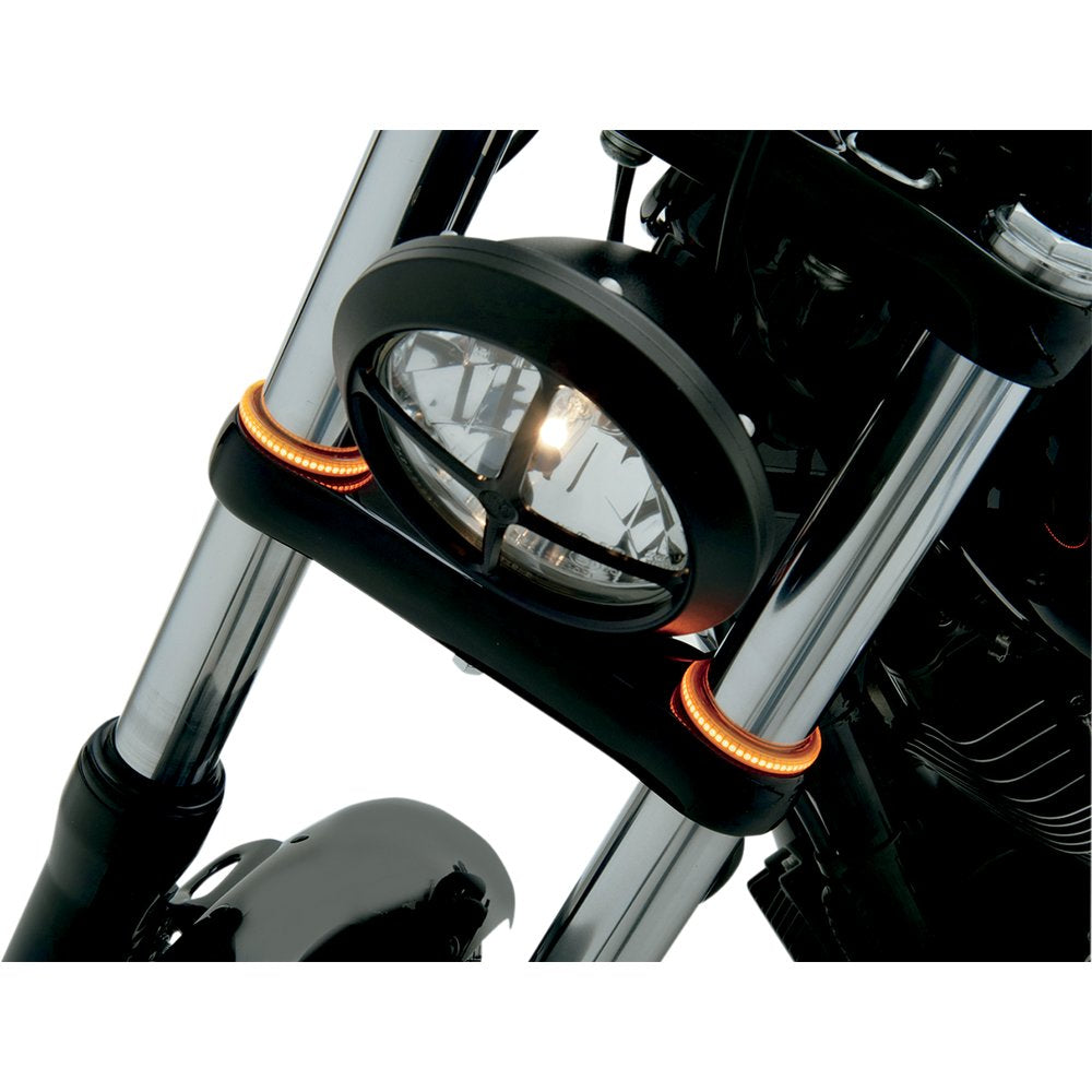 Custom Dynamics WRAPZ? Fork Lights - 56 mm - Smoke Lens TW56AS