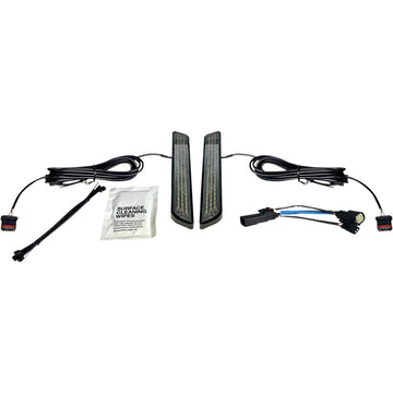 Custom Dynamics LED Fork Light - Smoke - Black CD-FORK-SS6-SB