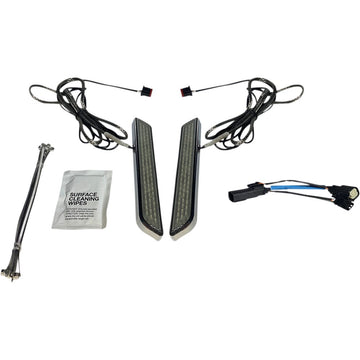 Custom Dynamics LED Fork Light - Smoke - Chrome CD-FORK-SS6-SC