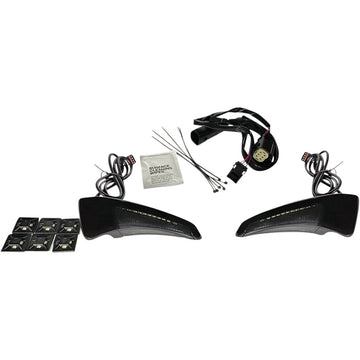 Custom Dynamics Sequential Tour Pak Seat Back Rest LED Lights - Black/Smoke - CVO CD-TPBR-14BCMSB