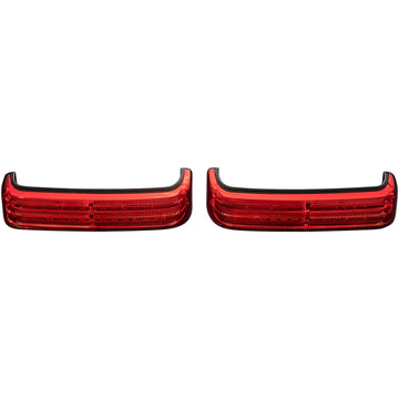 Custom Dynamics Saddlebag Lights - SS8 - Black/Red PB-SB-SS8-BR