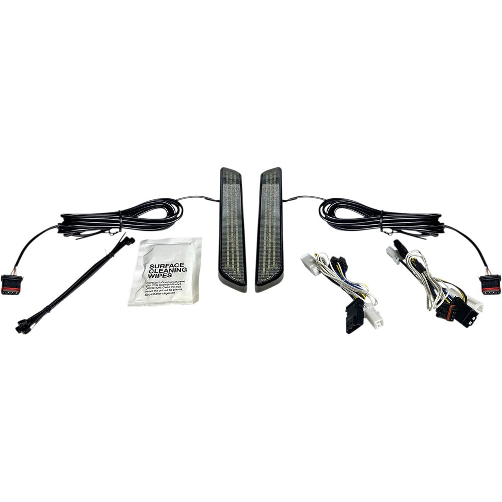 Custom Dynamics LED Fork Light - Smoke - Black CD-FORK-BCM-SB