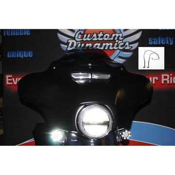 Custom Dynamics Fairing Vent Trim LED Light HD-VENT-LED-WHT