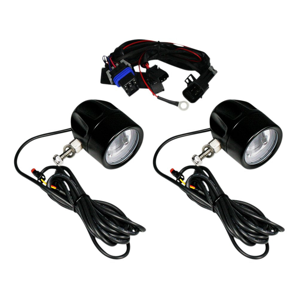 Custom Dynamics LED Fog Light - Indian - Black PB-FOG-IND-B
