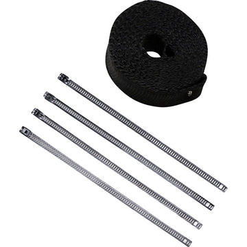 Cycle Performance Prod. Lava Rock Exhaust Wrap Kit - Metallic Black - 2" x 25' CPP/9242